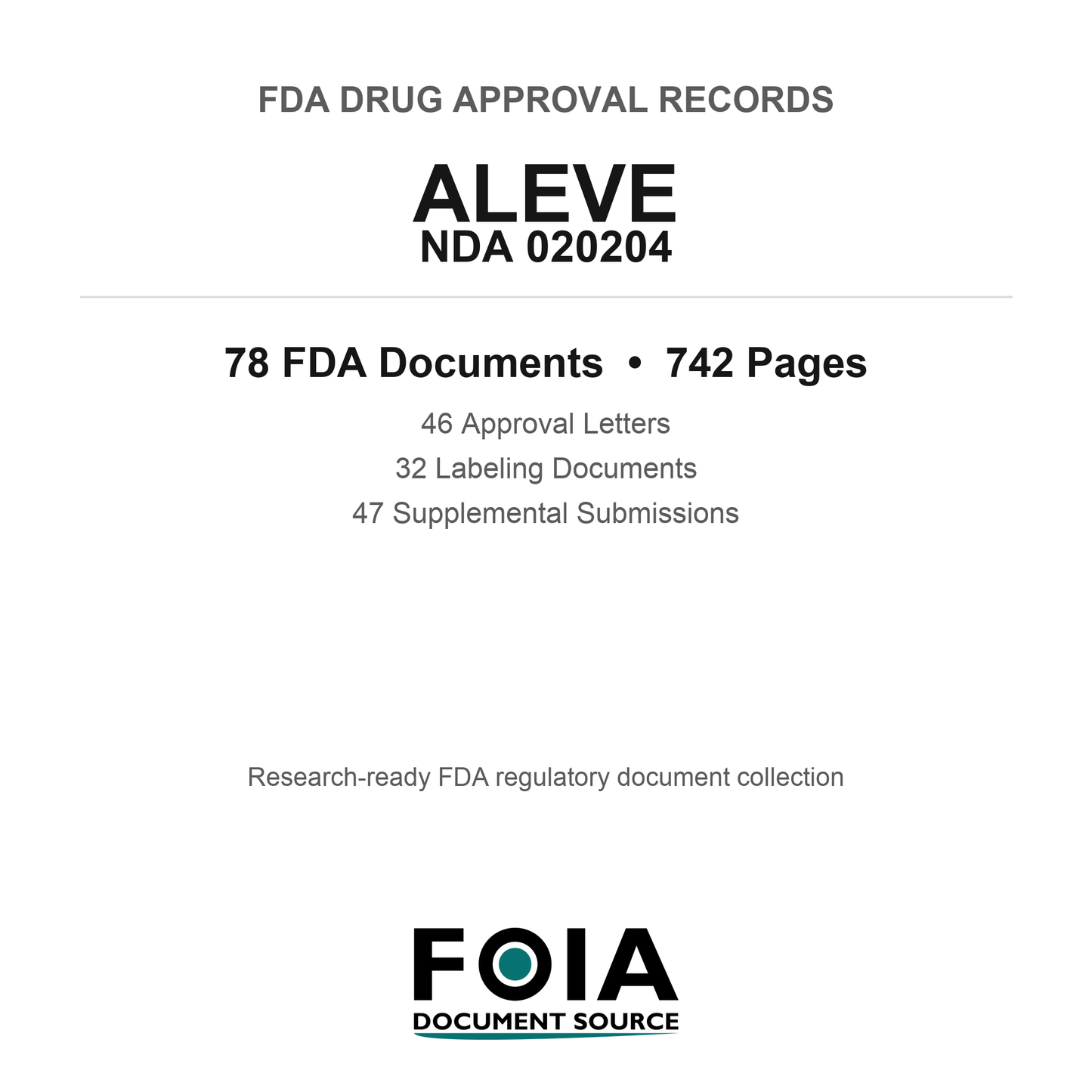 FDA ALEVE NDA 020204 Approval Package — Approval Records & Labeling