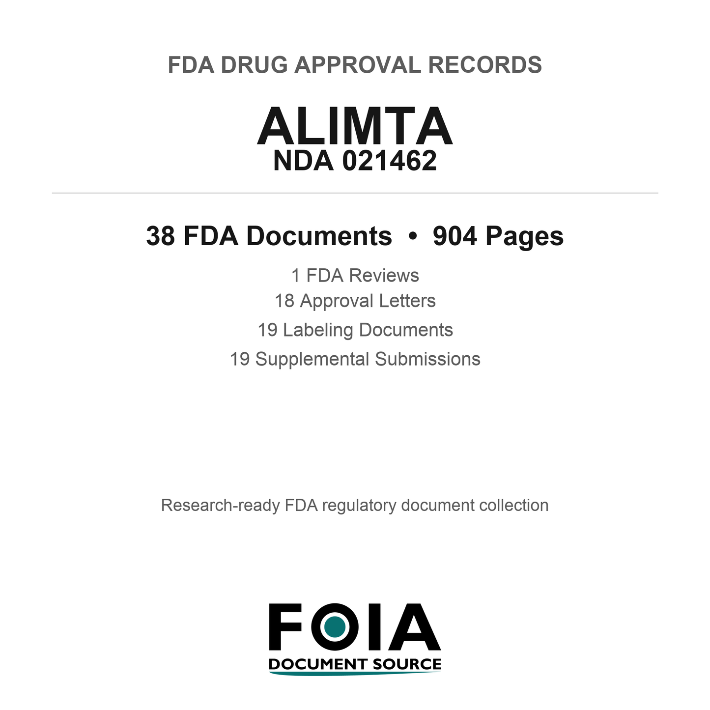 FDA ALIMTA NDA 021462 Approval Package — Reviews & Approval Records