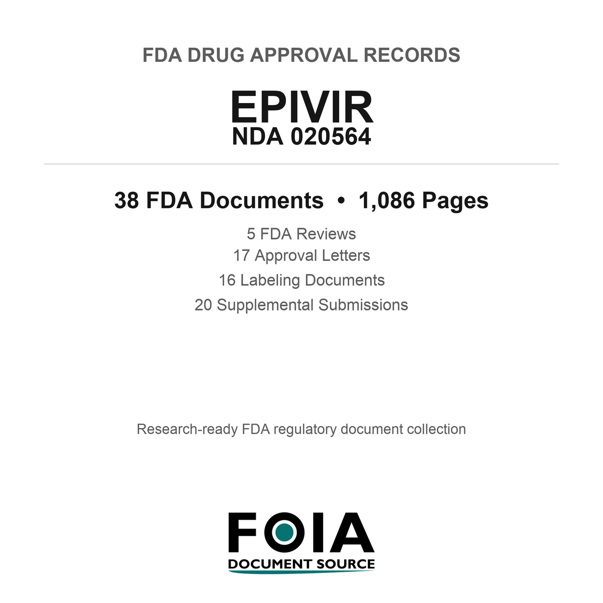FDA EPIVIR NDA 020564 Approval Package — Reviews & Approval Records
