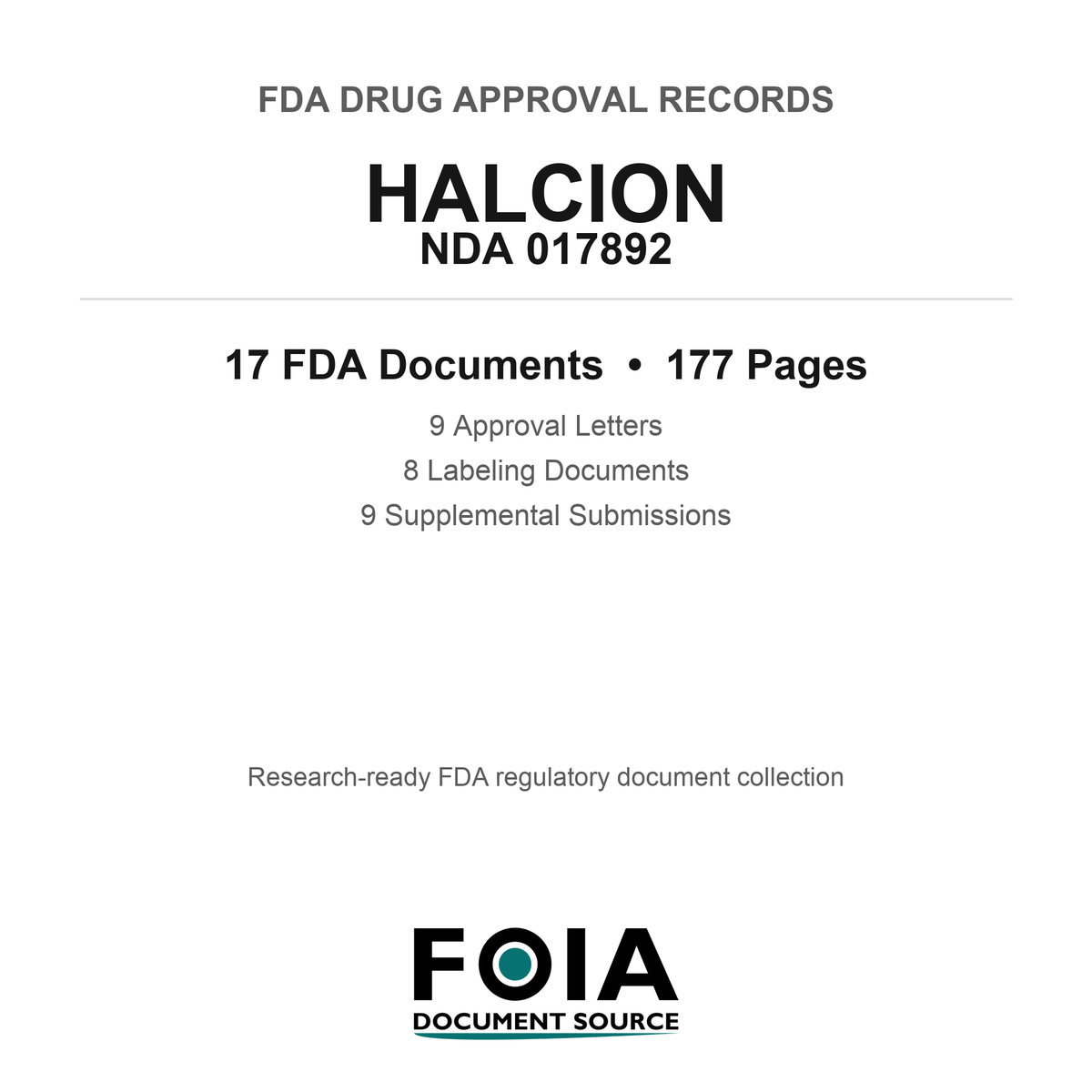 FDA HALCION NDA 017892 Approval Package — Approval Records & Labeling