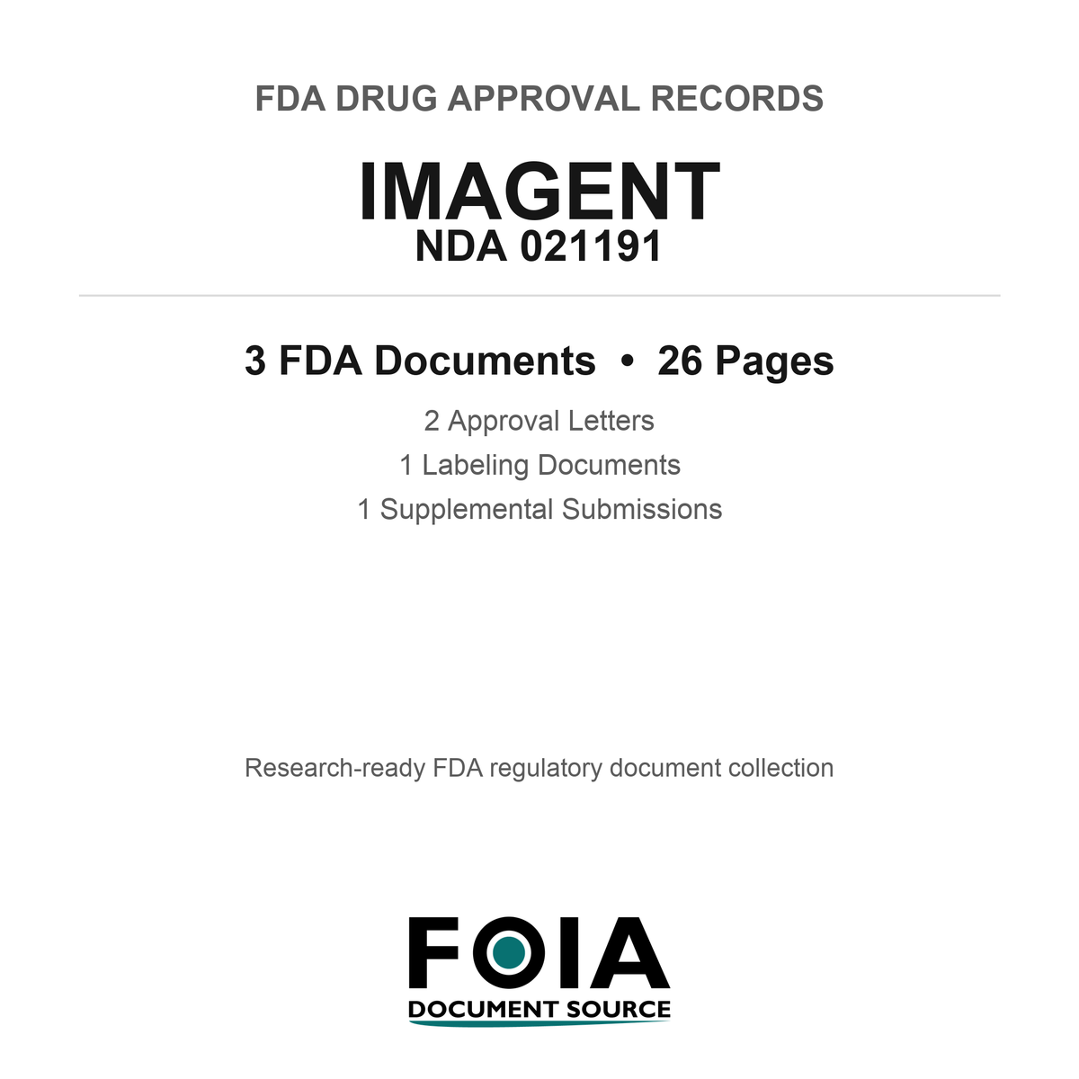FDA IMAGENT NDA 021191 Approval Package — Approval Records & Labeling