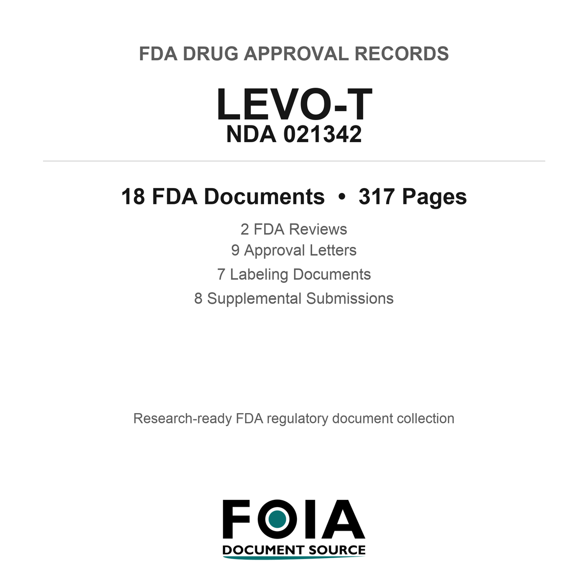 FDA LEVO-T NDA 021342 Approval Package — Reviews & Approval Records
