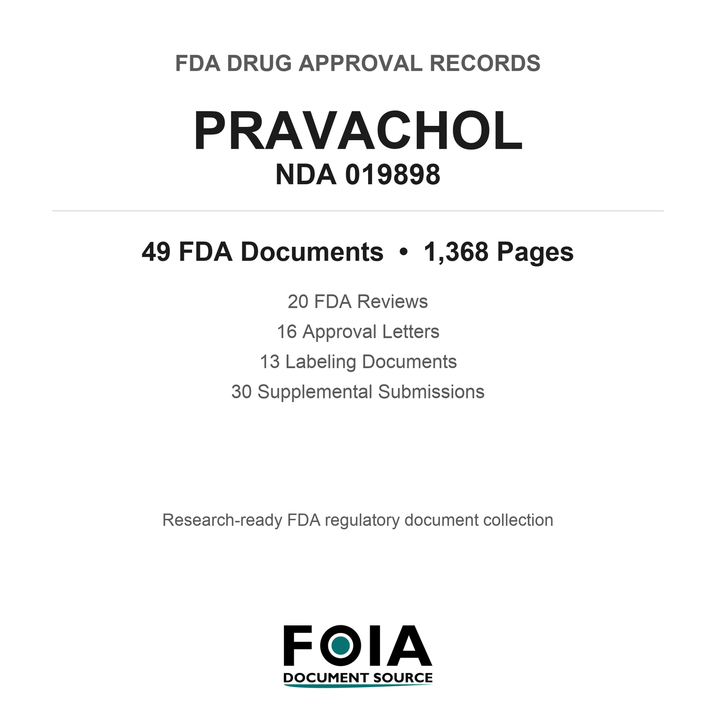 FDA PRAVACHOL NDA 019898 Approval Package — Reviews & Approval Records