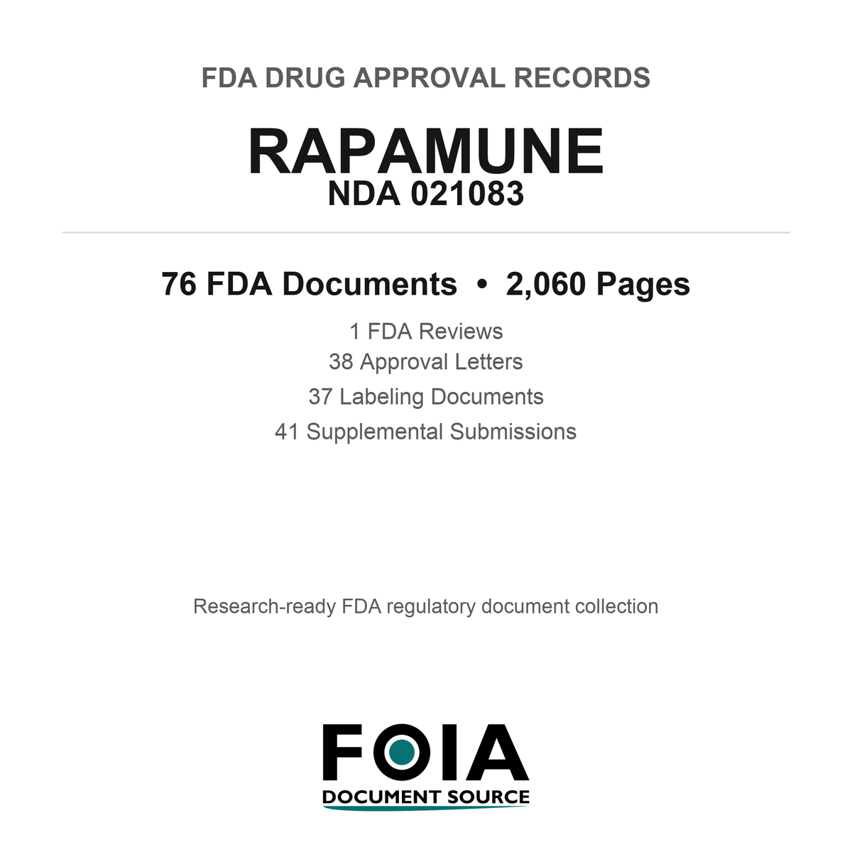 FDA RAPAMUNE NDA 021083 Approval Package — Reviews & Approval Records