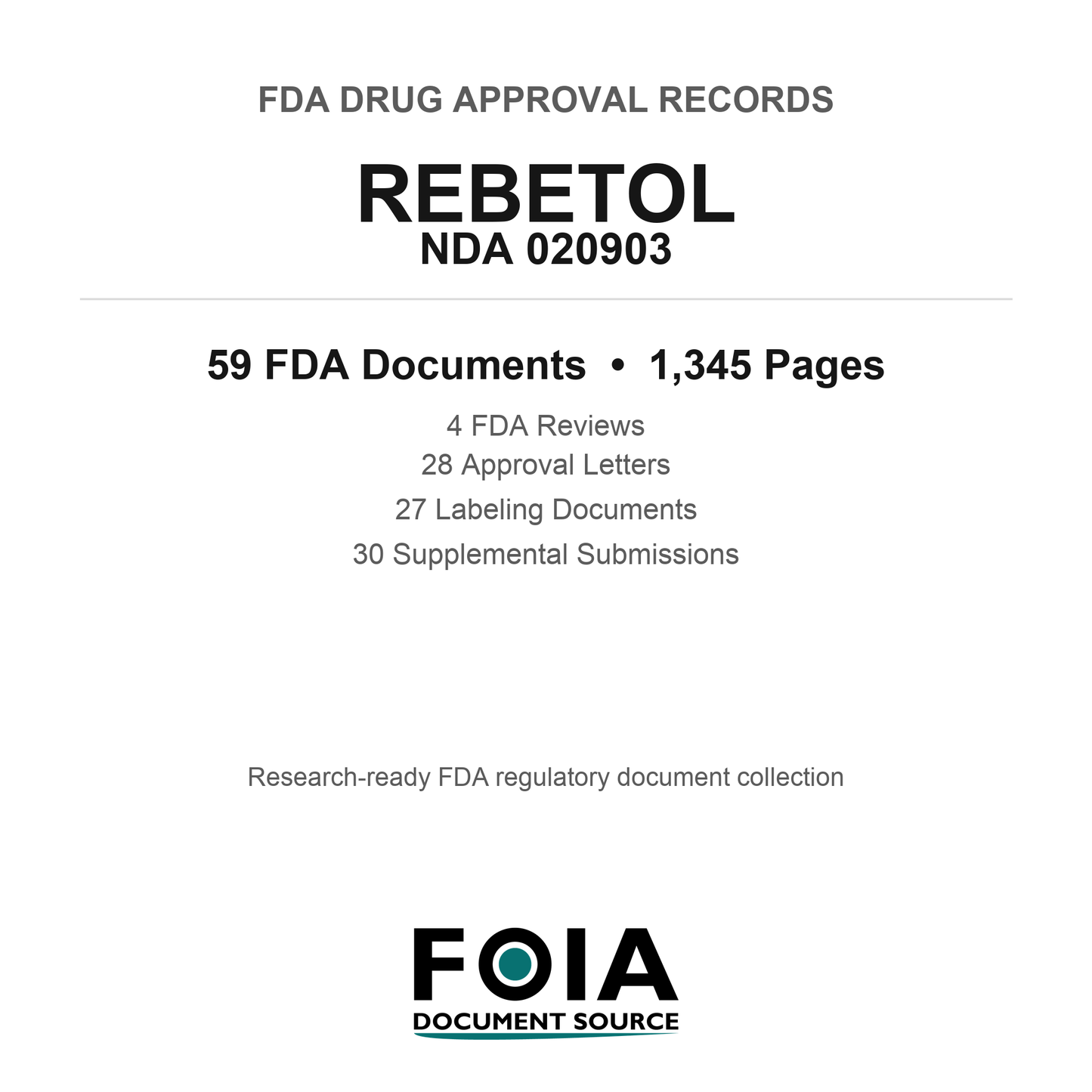 FDA REBETOL NDA 020903 Approval Package — Reviews & Approval Records