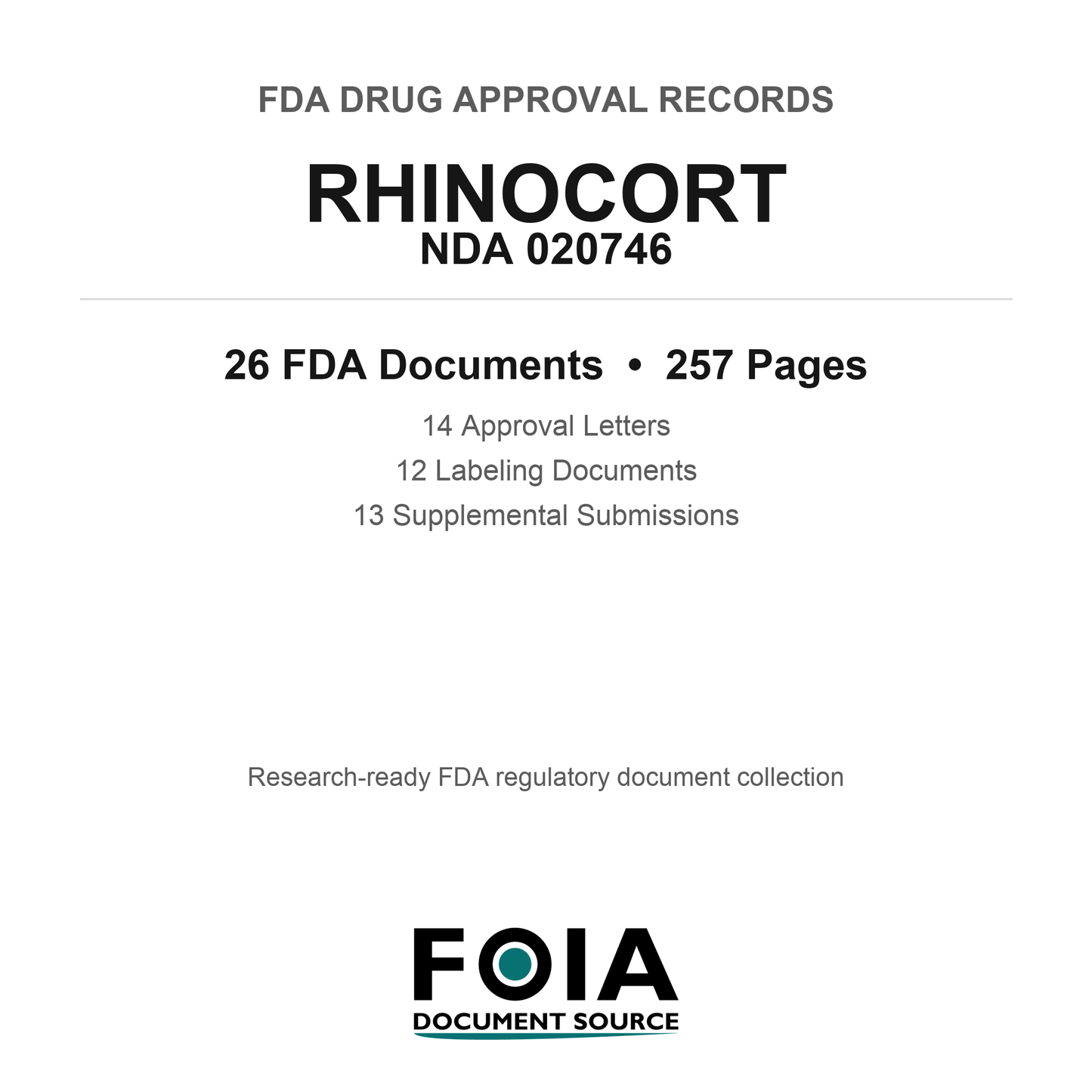 FDA RHINOCORT NDA 020746 Approval Package — Approval Records & Labeling