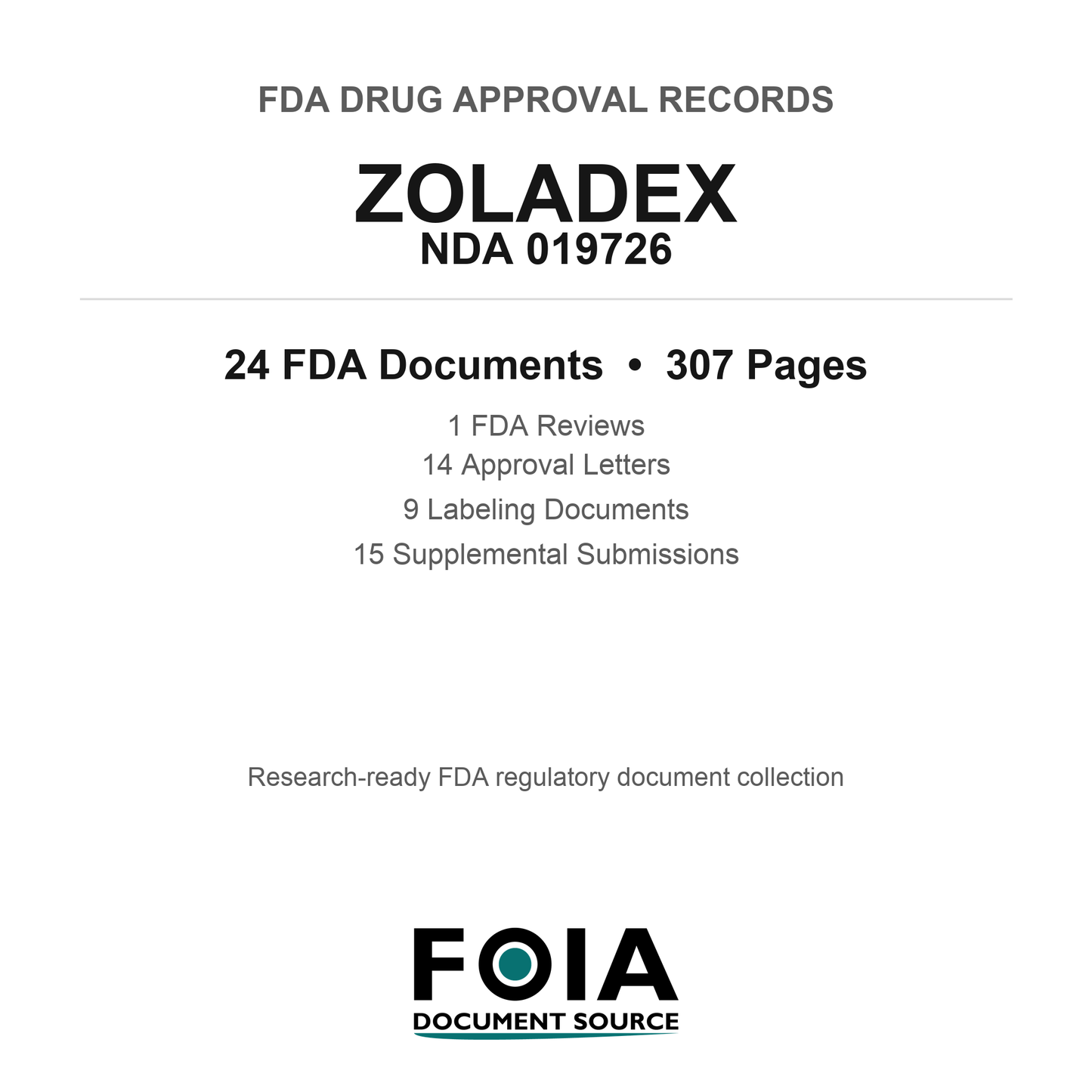 FDA ZOLADEX NDA 019726 Approval Package — Reviews & Approval Records
