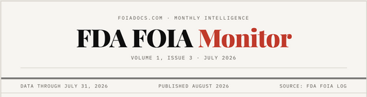 FDA FOIA Monitor 1.3 Released August, 2026