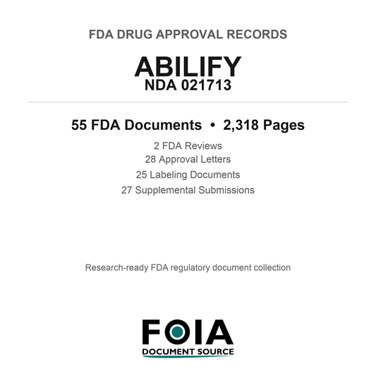 FDA ABILIFY NDA 021713 Approval Package — Reviews & Approval Records