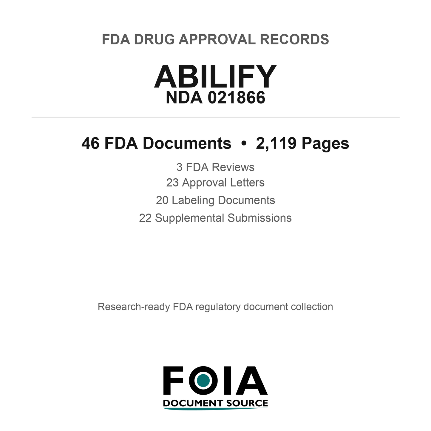 FDA ABILIFY NDA 021866 Approval Package — Reviews & Approval Records