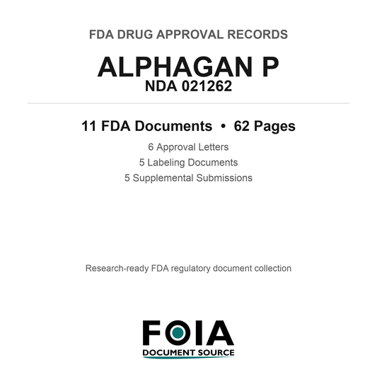FDA ALPHAGAN P NDA 021262 Approval Package — Approval Records & Labeling