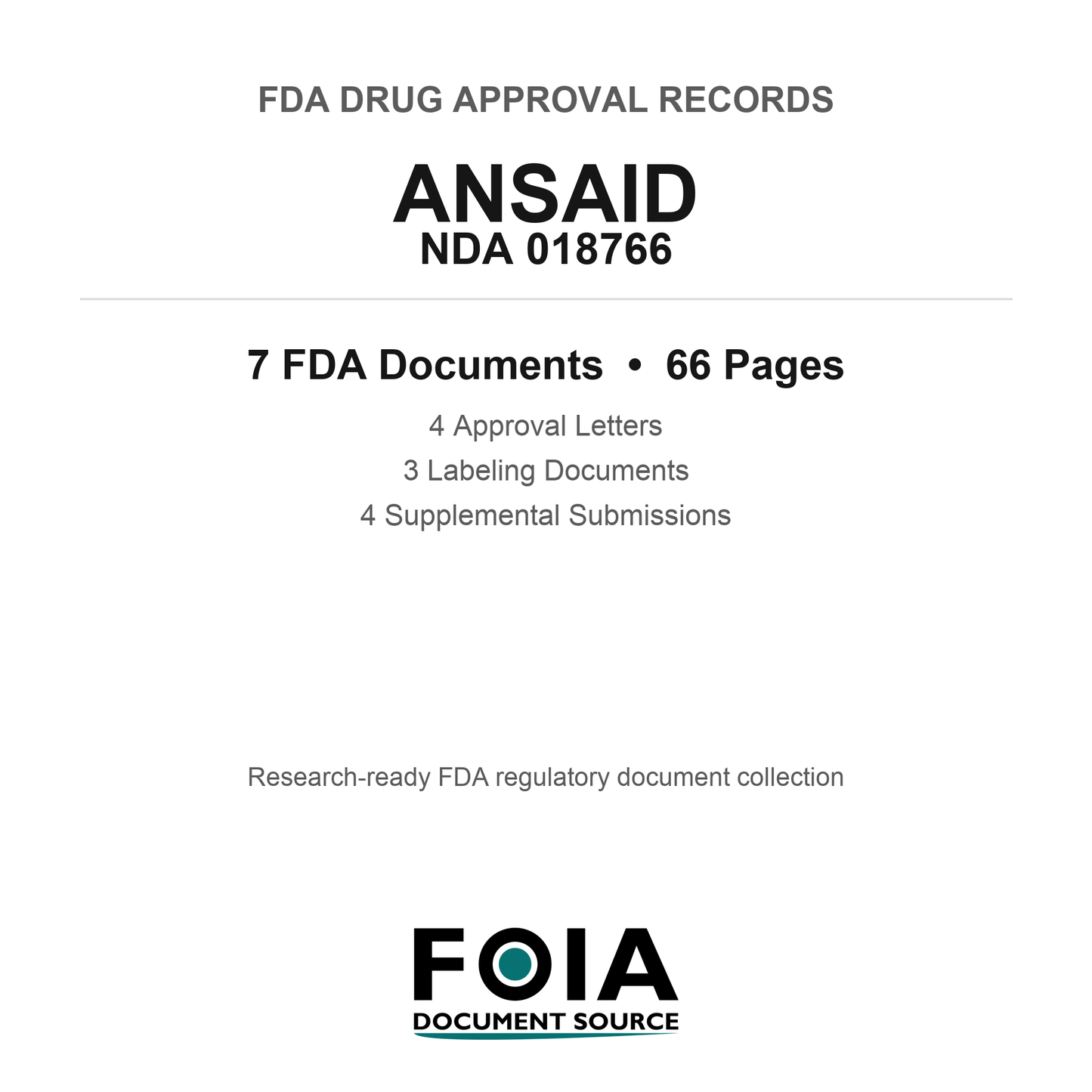 FDA ANSAID NDA 018766 Approval Package — Approval Records & Labeling