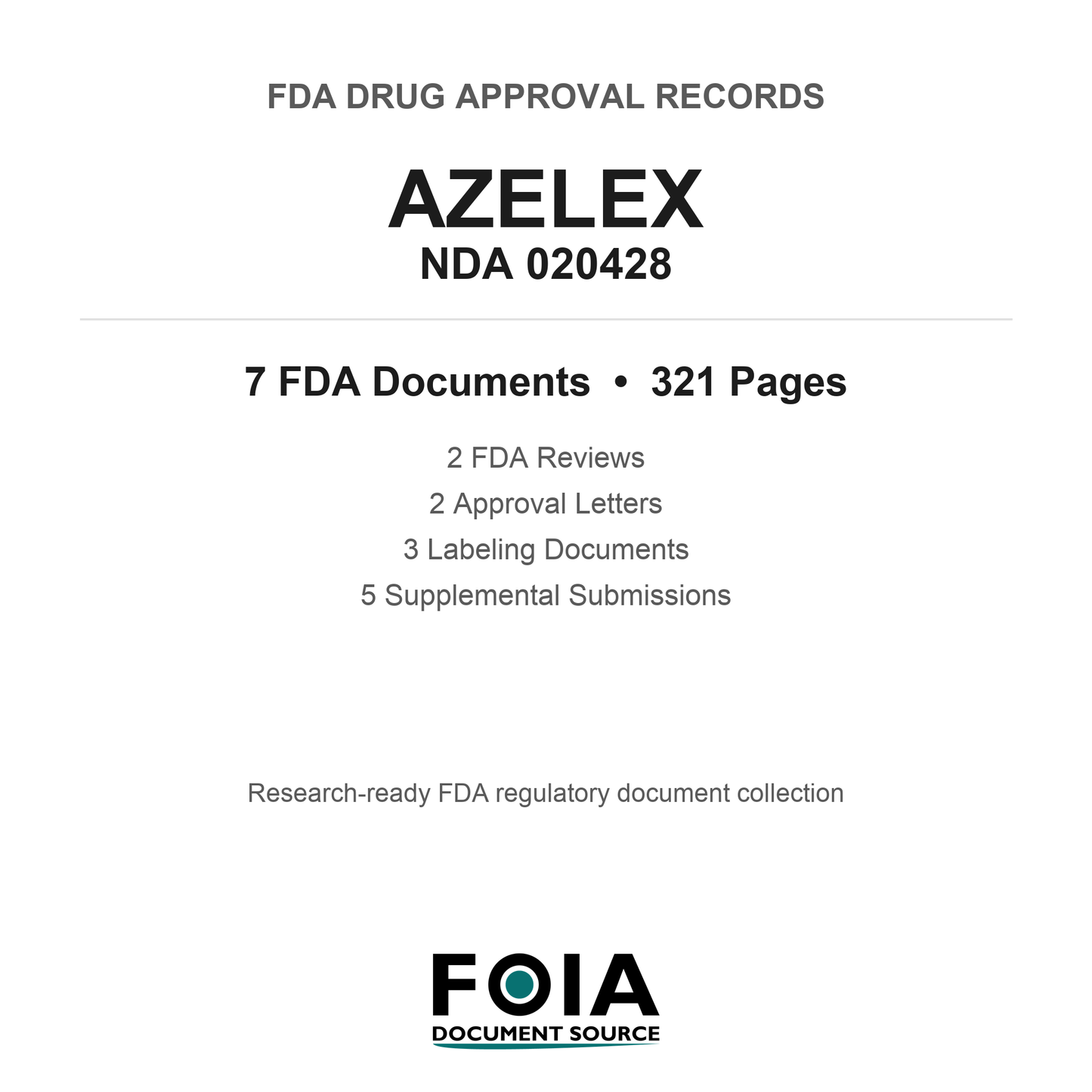 FDA AZELEX NDA 020428 Approval Package — Reviews & Approval Records