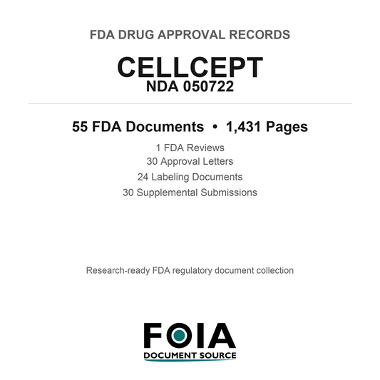 FDA CELLCEPT NDA 050722 Approval Package — Reviews & Approval Records