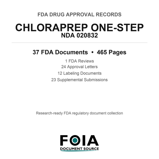 FDA CHLORAPREP ONE-STEP NDA 020832 Approval Package — Reviews & Approval Records