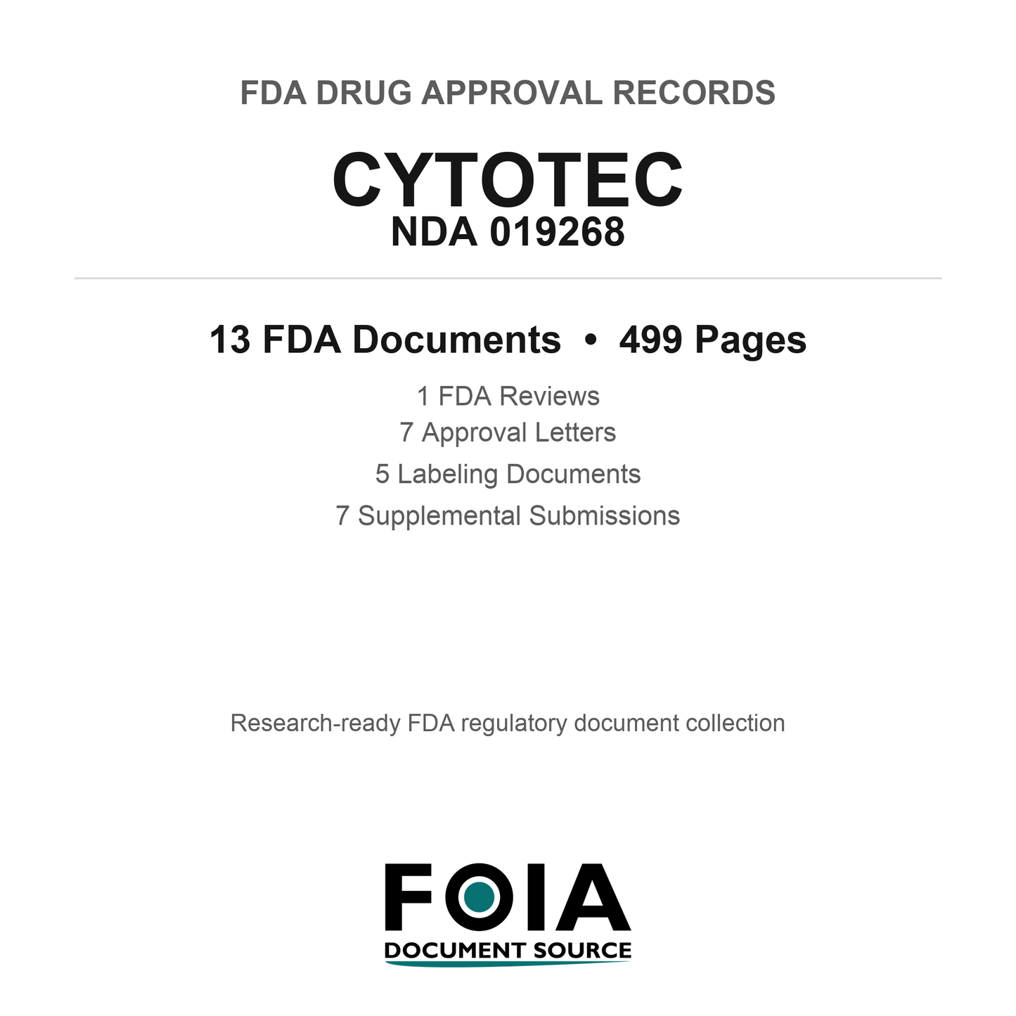 FDA CYTOTEC NDA 019268 Approval Package — Reviews & Approval Records