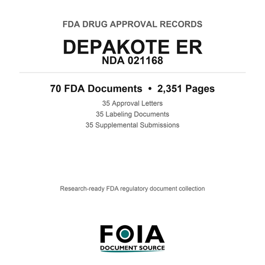 FDA DEPAKOTE ER NDA 021168 Approval Package — Approval Records & Labeling