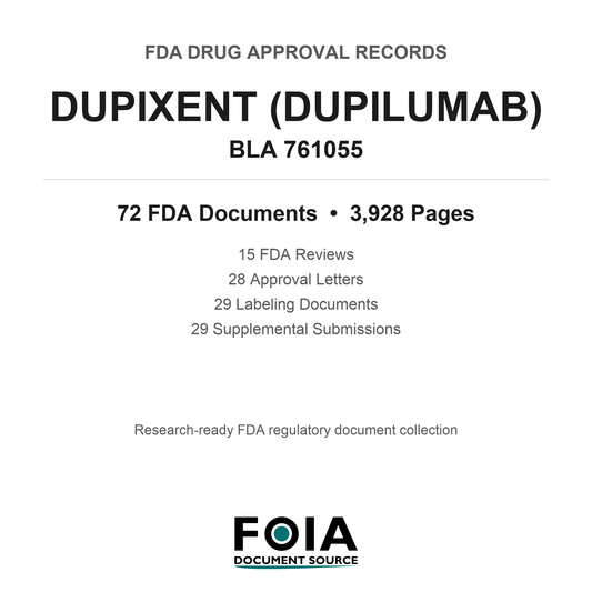 FDA Drug Approval Package, Dupixent (dupilumab), BLA 761055 — Original Approval & Supplements