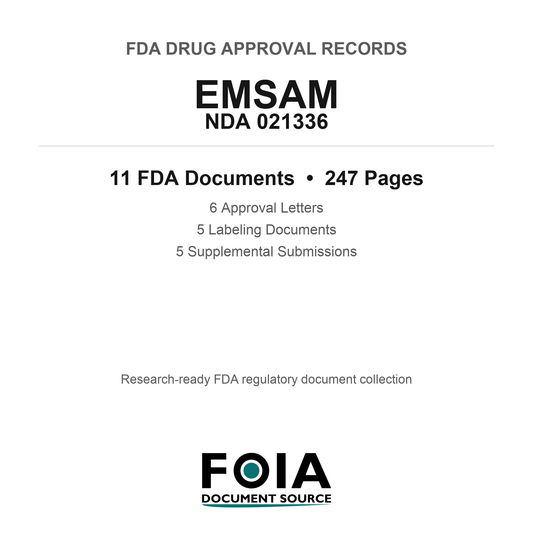 FDA EMSAM NDA 021336 Approval Package — Approval Records & Labeling