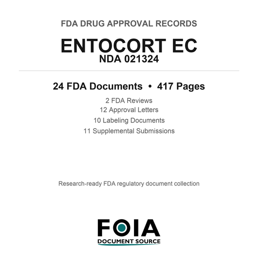 FDA ENTOCORT EC NDA 021324 Approval Package — Reviews & Approval Records