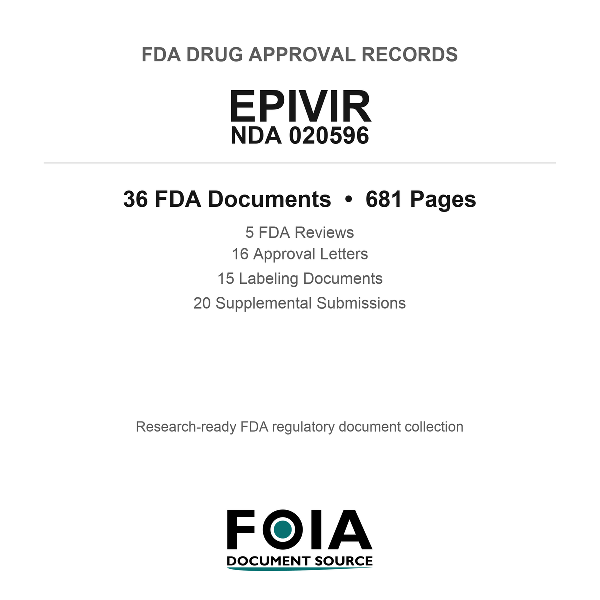 FDA EPIVIR NDA 020596 Approval Package — Reviews & Approval Records