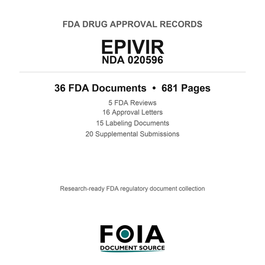 FDA EPIVIR NDA 020596 Approval Package — Reviews & Approval Records