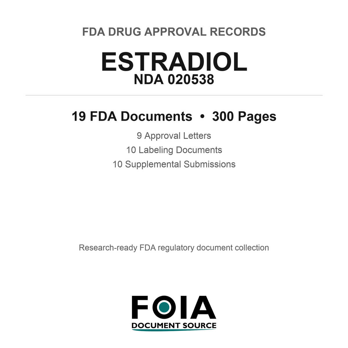 FDA ESTRADIOL NDA 020538 Approval Package — Approval Records & Labeling