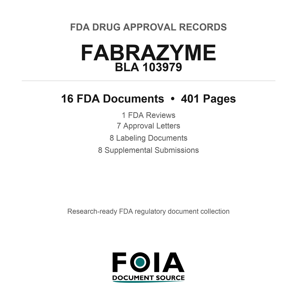 FDA FABRAZYME BLA 103979 Approval Package — Reviews & Approval Records