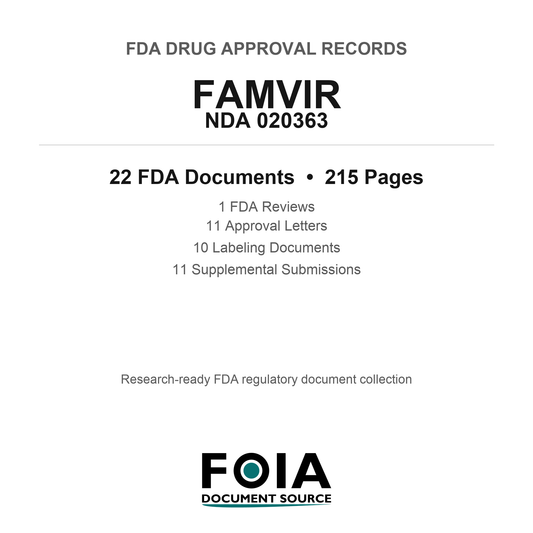 FDA FAMVIR NDA 020363 Approval Package — Reviews & Approval Records