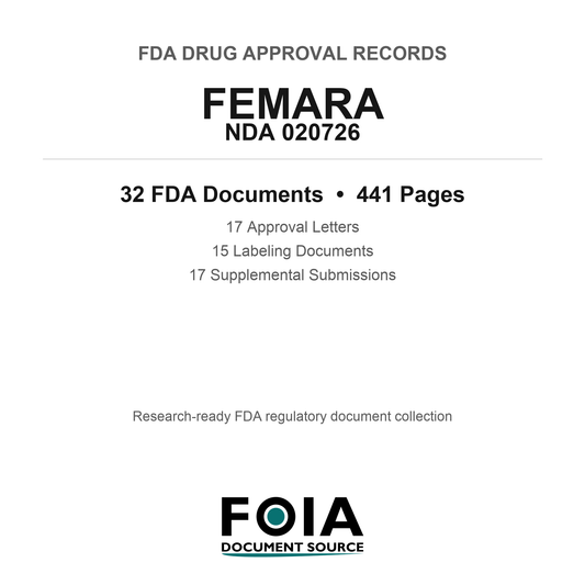 FDA FEMARA NDA 020726 Approval Package — Approval Records & Labeling