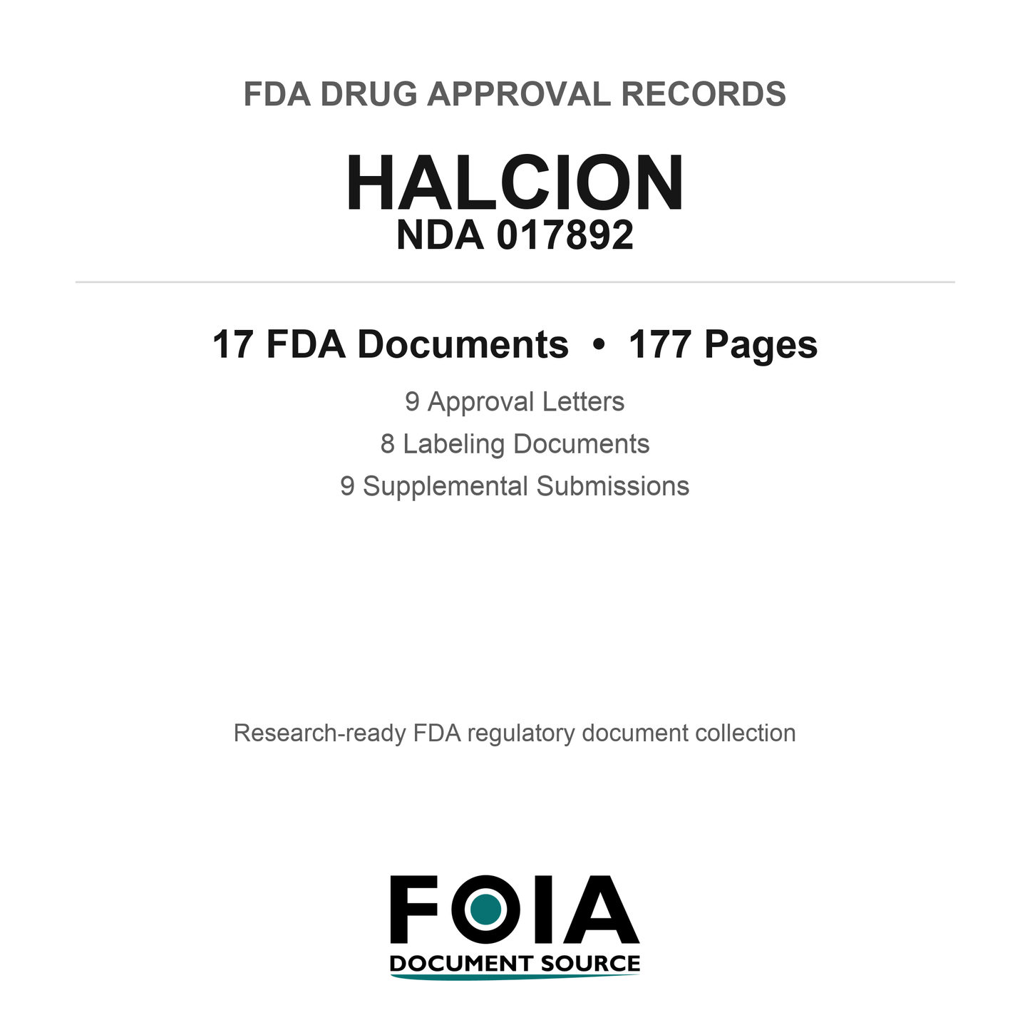 FDA HALCION NDA 017892 Approval Package — Approval Records & Labeling