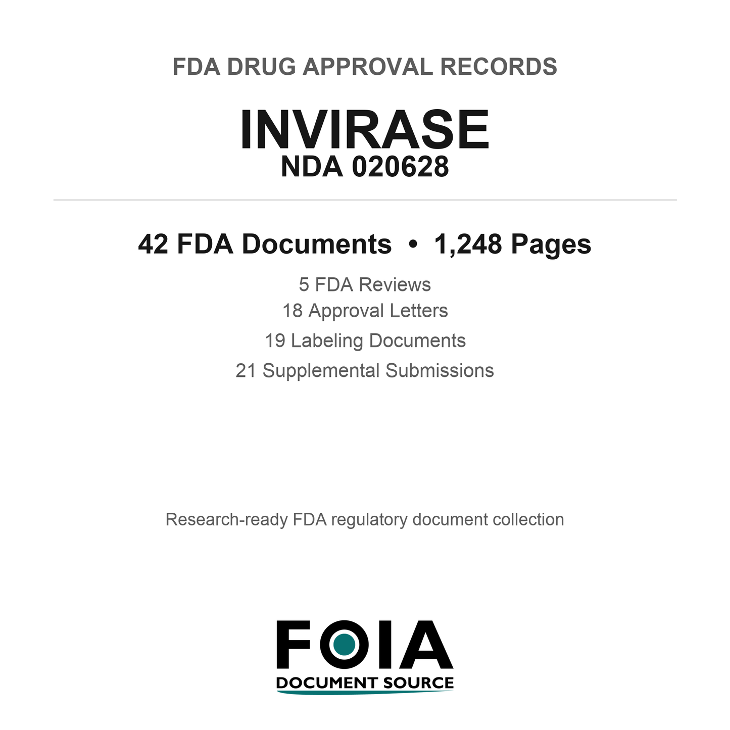 FDA INVIRASE NDA 020628 Approval Package — Reviews & Approval Records