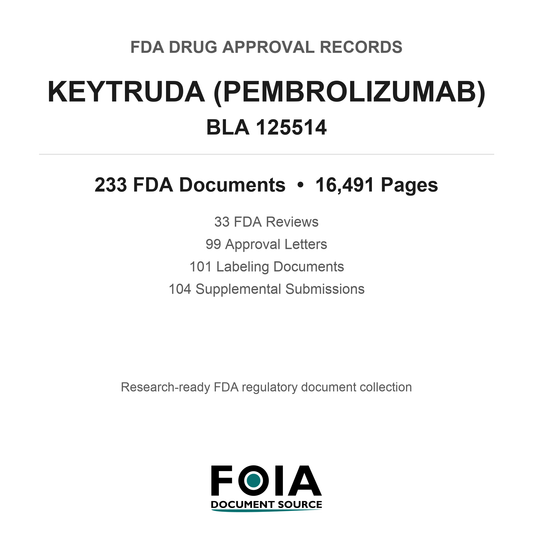 FDA Drug Approval Package, Keytruda (pembrolizumab), BLA 125514 — Original Approval & Supplements