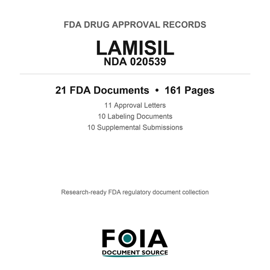 FDA LAMISIL NDA 020539 Approval Package — Approval Records & Labeling