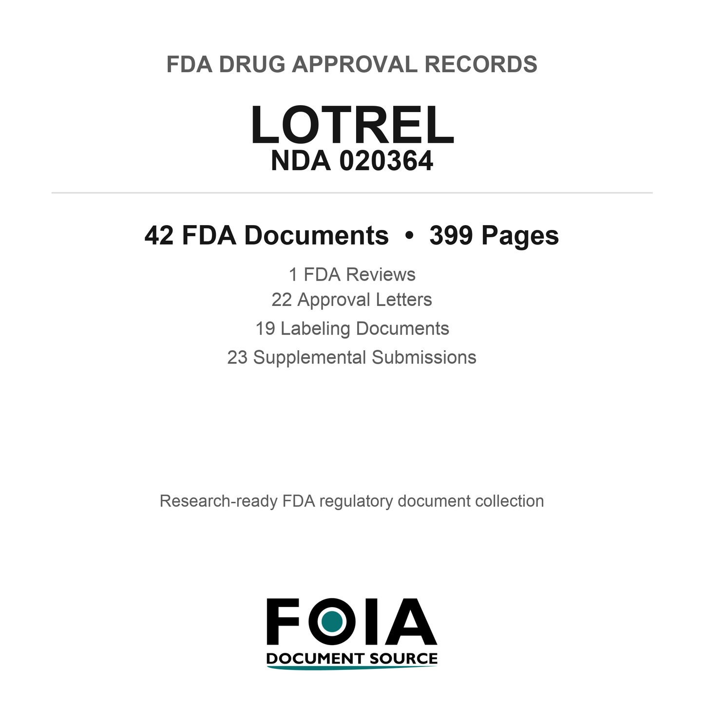 FDA LOTREL NDA 020364 Approval Package — Reviews & Approval Records