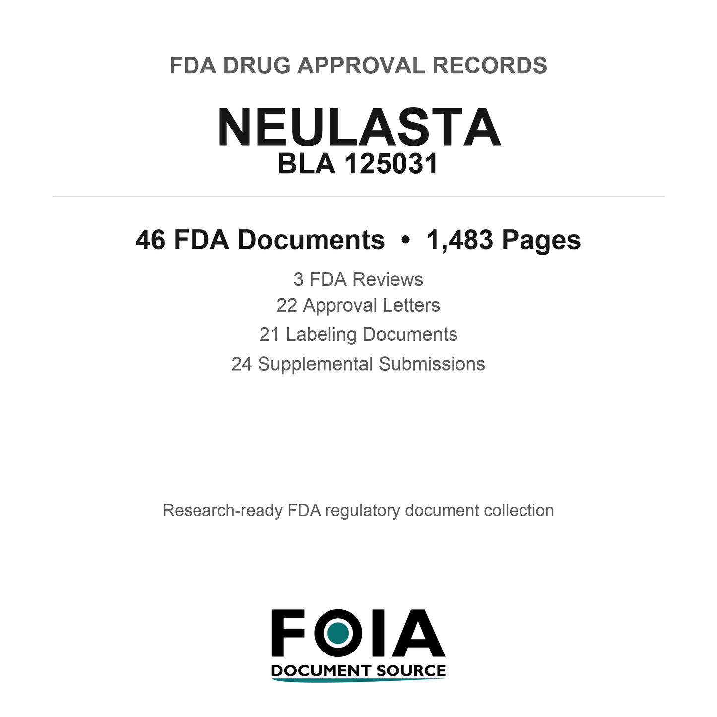FDA NEULASTA BLA 125031 Approval Package — Reviews & Approval Records