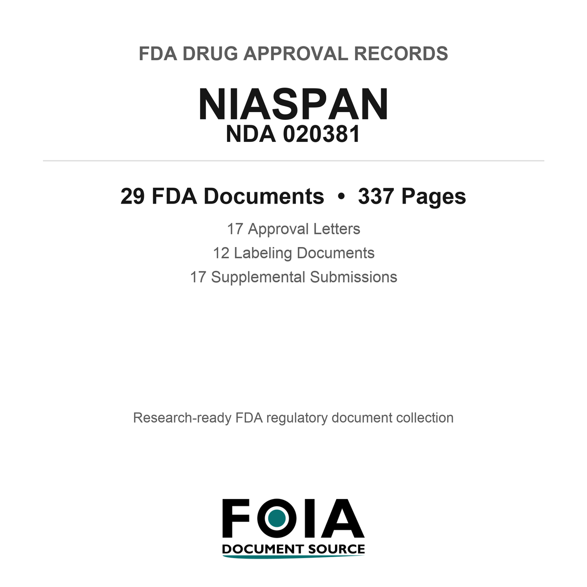 FDA NIASPAN NDA 020381 Approval Package — Approval Records & Labeling