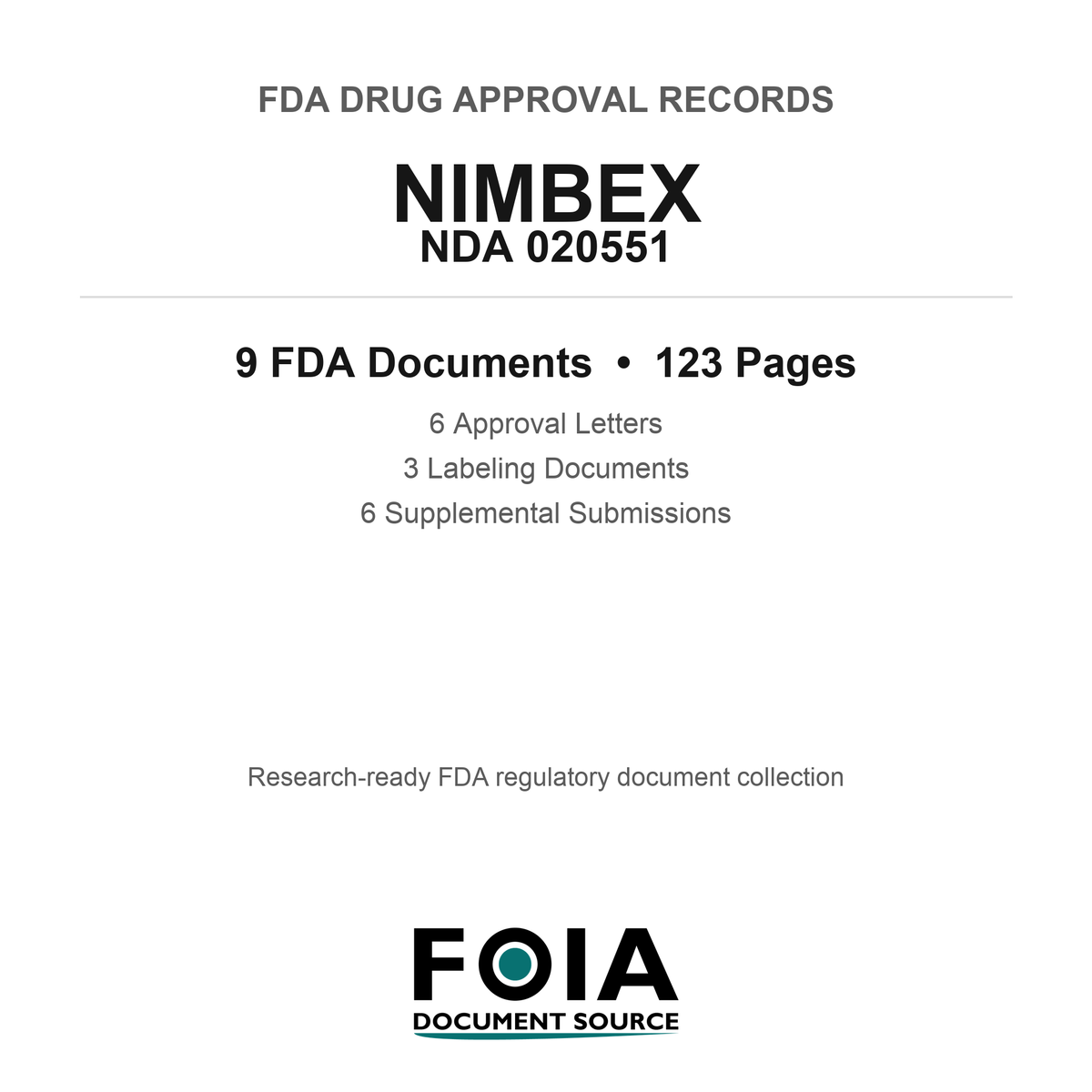 FDA NIMBEX NDA 020551 Approval Package — Approval Records & Labeling