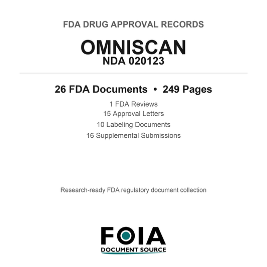 FDA OMNISCAN NDA 020123 Approval Package — Reviews & Approval Records