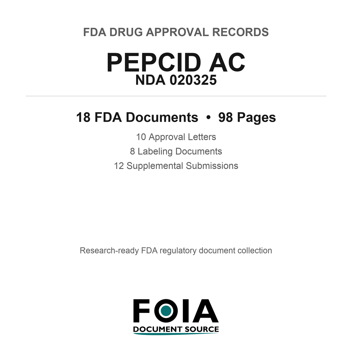 FDA PEPCID AC NDA 020325 Approval Package — Approval Records & Labeling