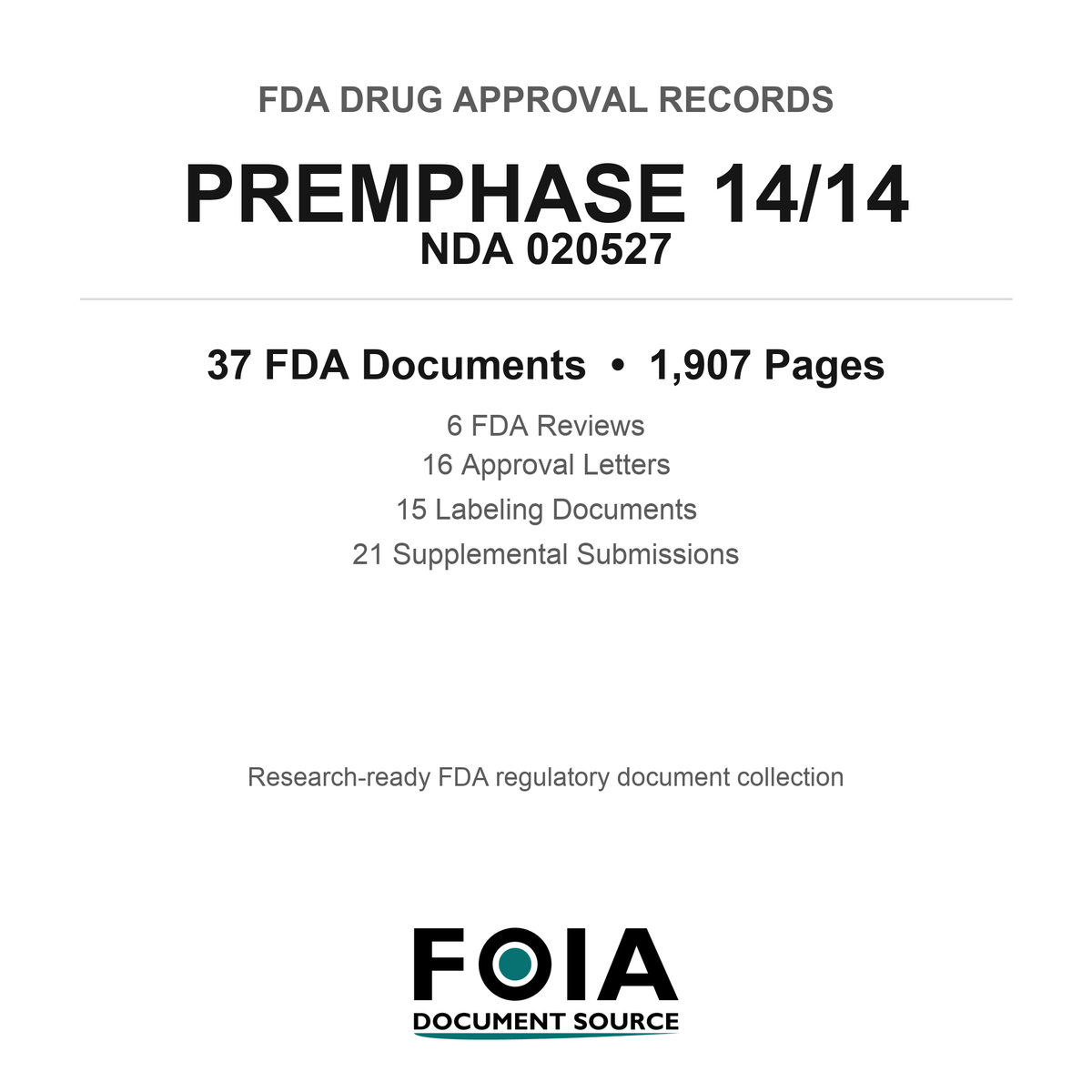 FDA PREMPHASE 14/14 NDA 020527 Approval Package — Reviews & Approval Records