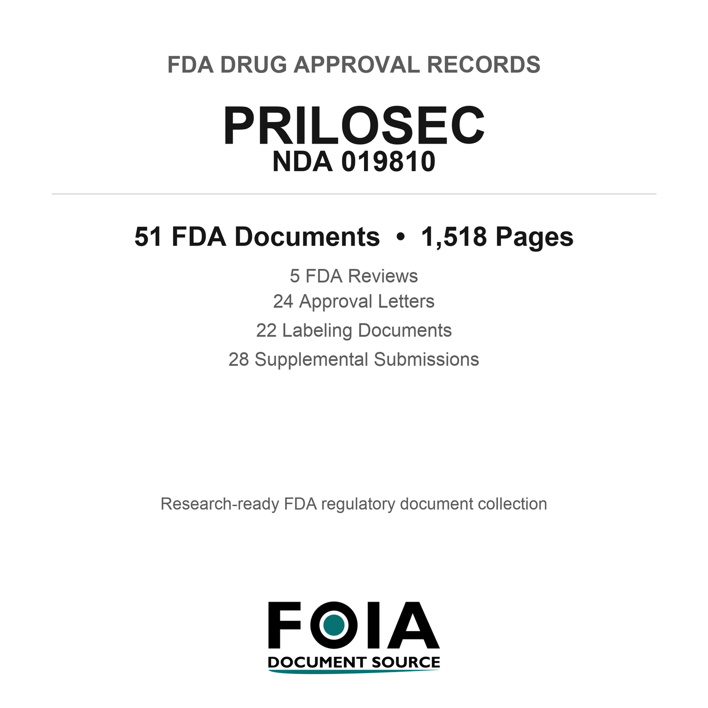 FDA PRILOSEC NDA 019810 Approval Package — Reviews & Approval Records