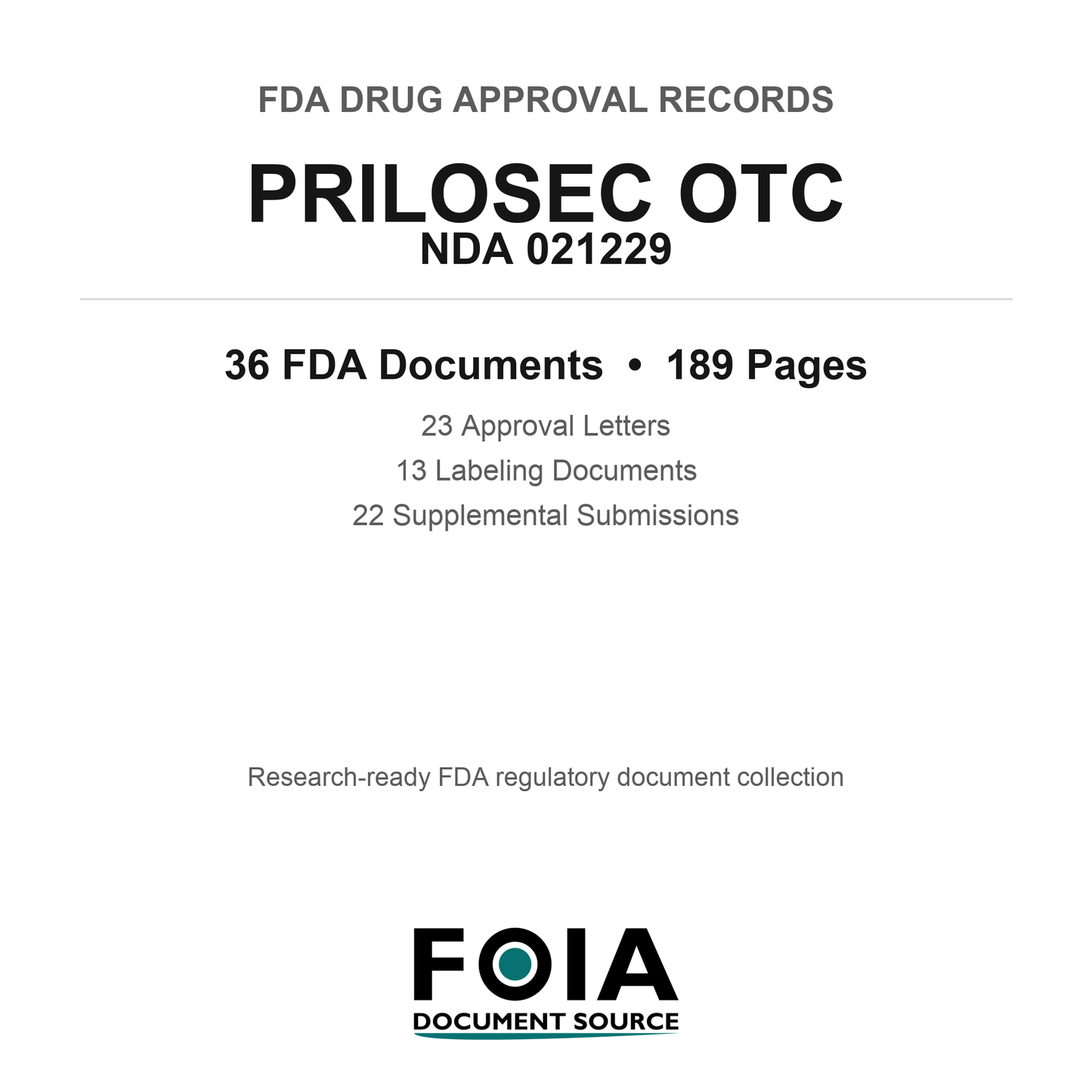FDA PRILOSEC OTC NDA 021229 Approval Package — Approval Records & Labeling