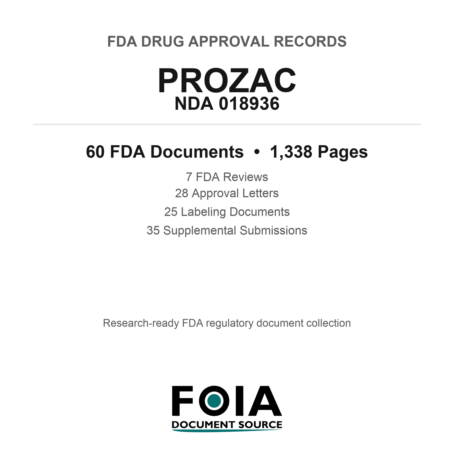 FDA PROZAC NDA 018936 Approval Package — Reviews & Approval Records