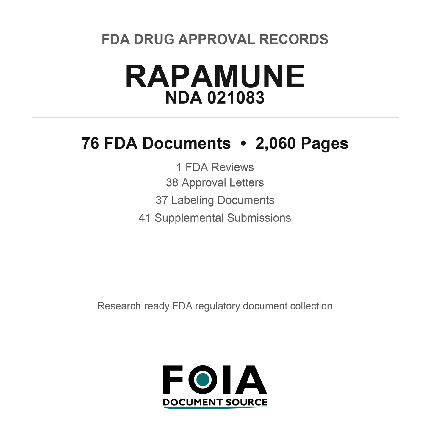 FDA RAPAMUNE NDA 021083 Approval Package — Reviews & Approval Records