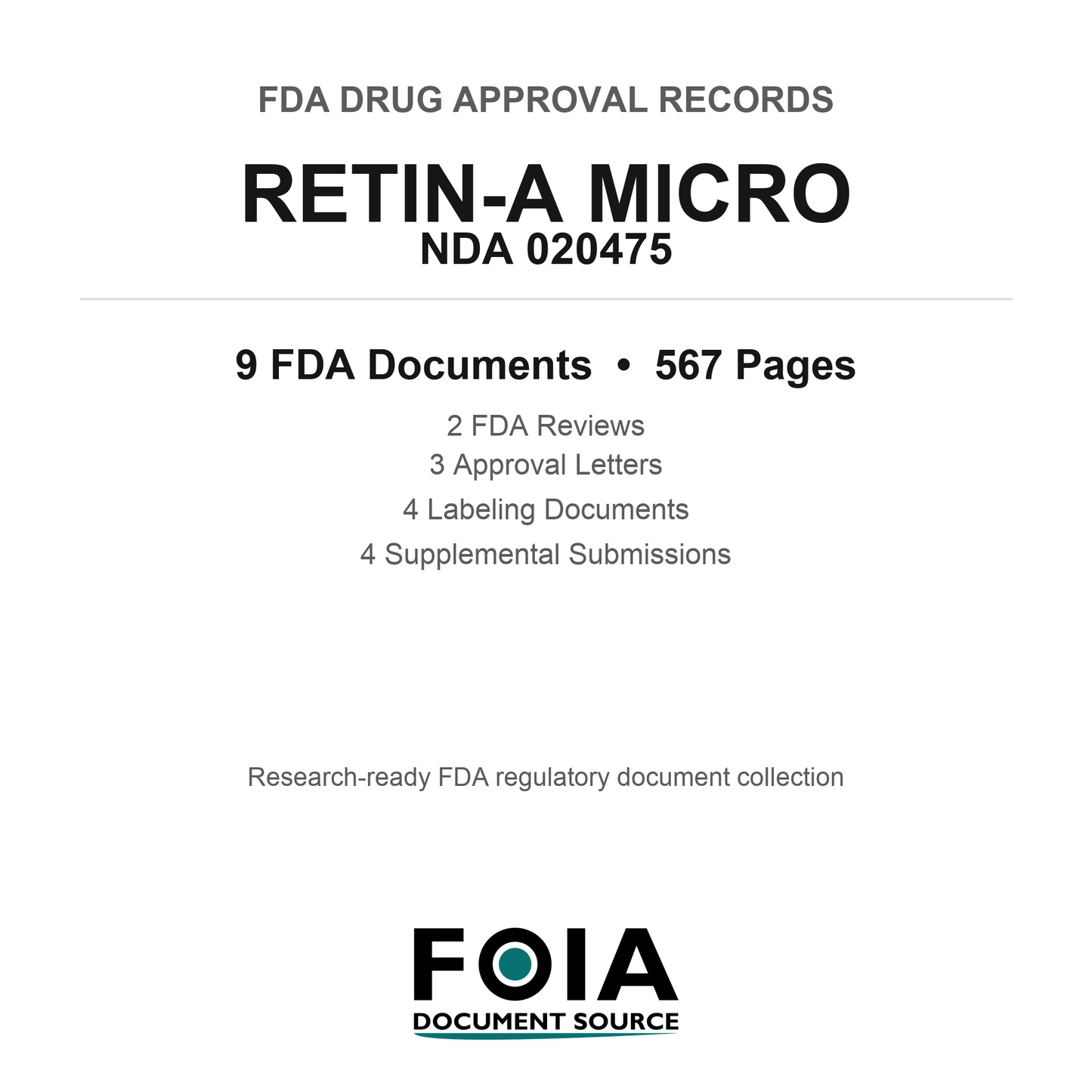 FDA RETIN-A MICRO NDA 020475 Approval Package — Reviews & Approval Records