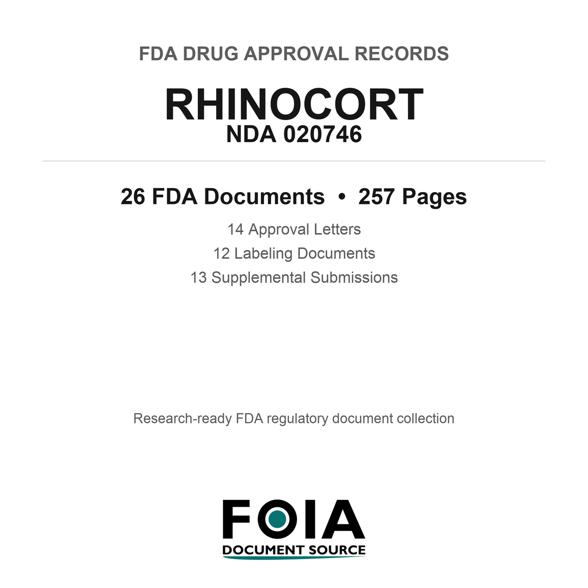 FDA RHINOCORT NDA 020746 Approval Package — Approval Records & Labeling