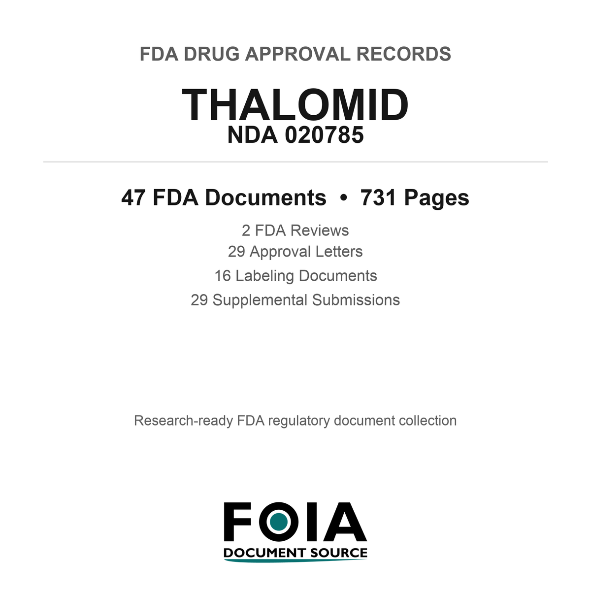 FDA THALOMID NDA 020785 Approval Package — Reviews & Approval Records