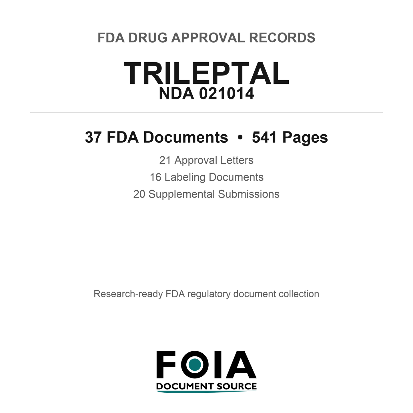 FDA TRILEPTAL NDA 021014 Approval Package — Approval Records & Labeling
