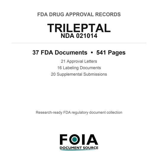 FDA TRILEPTAL NDA 021014 Approval Package — Approval Records & Labeling